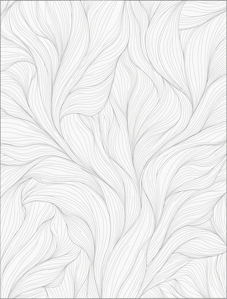Flowing Line Organic Pattern Design Rug