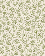 Green Leaf Vines Pattern Rug