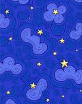 Deep Blue Starry Night Clouds Rug