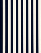 Bold Navy and Cream Stripe Design Rug