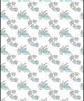 Petal Pattern with Blue Accents Rug