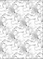 Abstract Swirls Cool Tones Pattern Rug