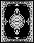Intricate Mandala Border Design Rug