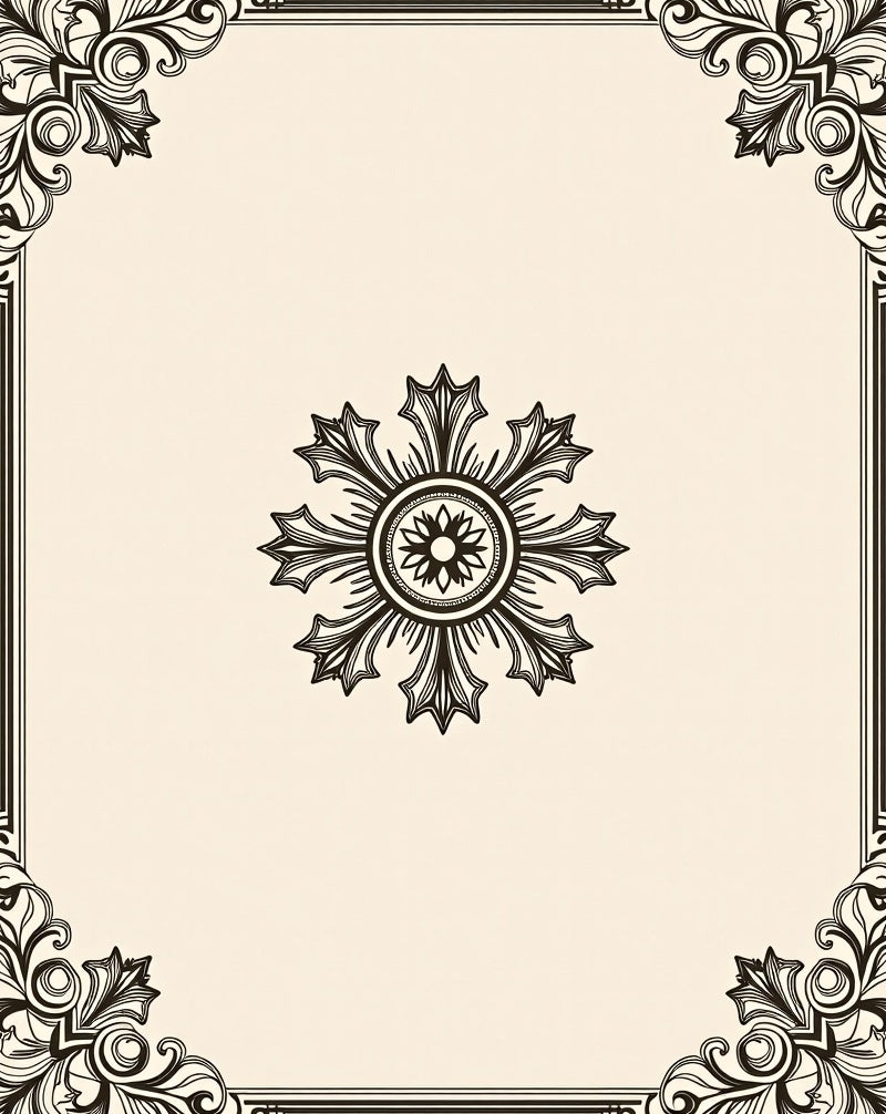 Ornate Floral Medallion Style Rug
