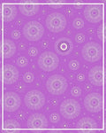 Radiant Starburst Patterned Purple Rug