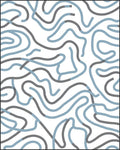 Flowing Line Abstract Pattern Rug