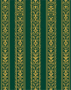 Elegant Regal Stripe Floral Pattern Rug
