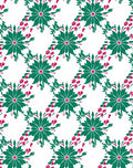 Emerald Floral Vines Pattern Rug