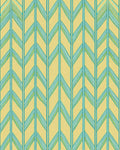 Chevron Pattern With Teal Stripes Rug