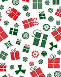 Classic Red Green Gift Boxes Rug