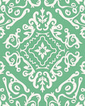 Crme Damask Floral Pattern Rug