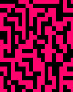 Geometric Maze Pattern Rug