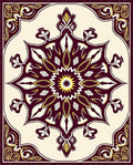 Grand Mandala Floral Pattern Rug