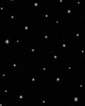 Dotted Starburst Pattern Black Rug