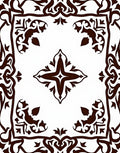 Ornate Scrollwork Floral Medallion Rug