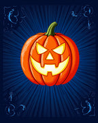 Spooky Jack O Lantern Halloween Rug