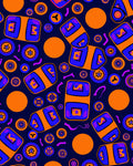 Bold Geometric Shapes Fun Pattern Rug