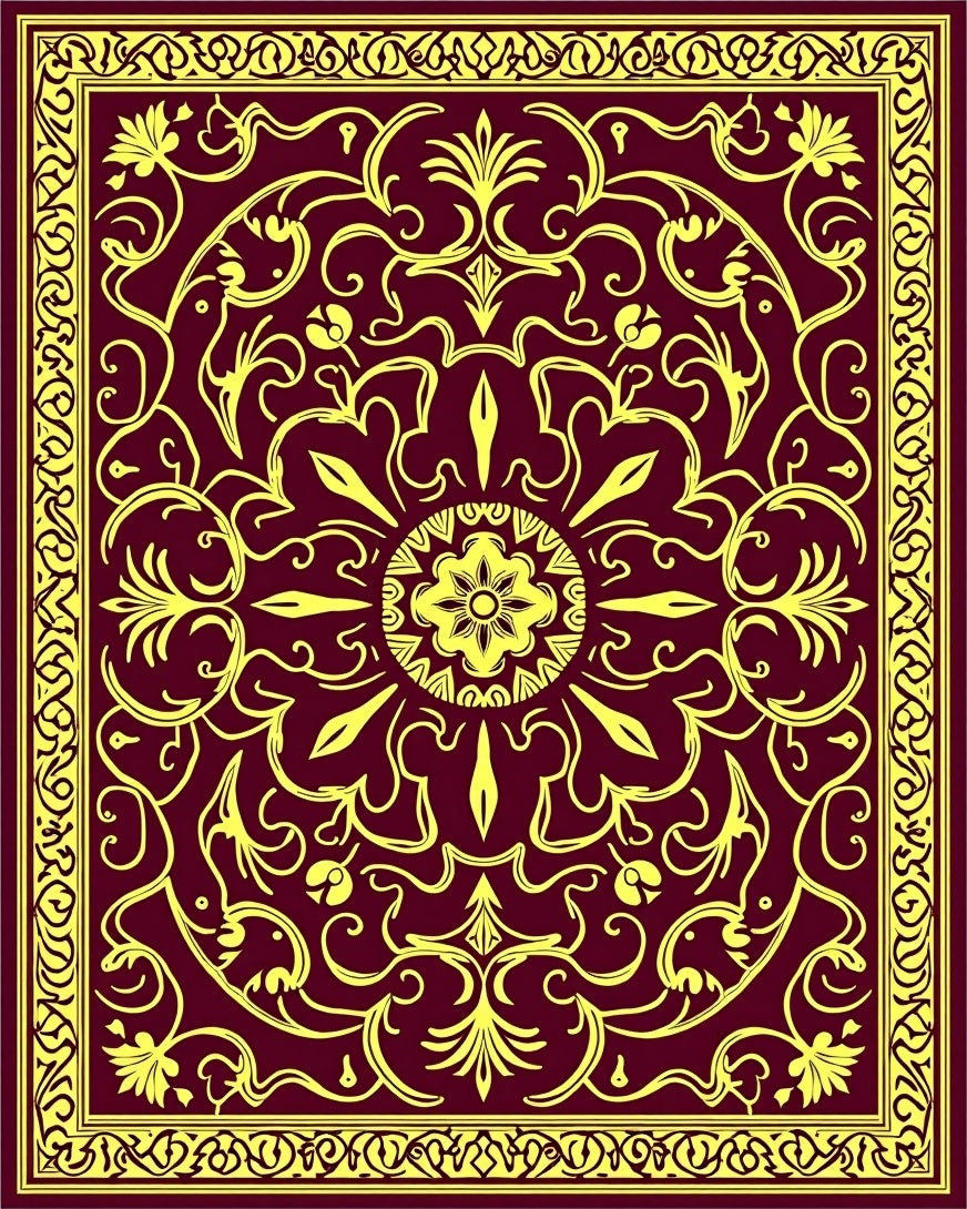 Classic Floral Medallion Design Rug