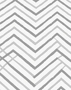 Modern Gray Geometric Chevron Pattern Rug
