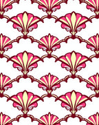 Art Deco Fan Pattern Rug