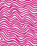 Bold Pink Wavy Stripe Design Rug