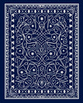 Intricate Ornate Symmetry Pattern Rug