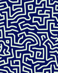 Abstract Maze Pattern Rug