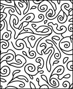 Organic Swirls Pattern Design Rug