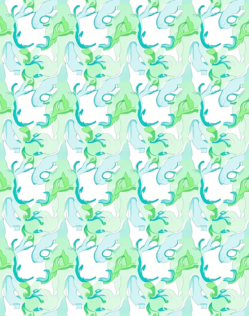 Abstract Organic Wave Pattern Rug