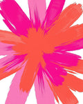 Vibrant Brushstroke Floral Pattern Rug