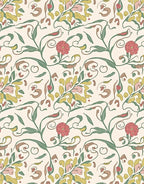 Spring Floral Vines Pattern Rug