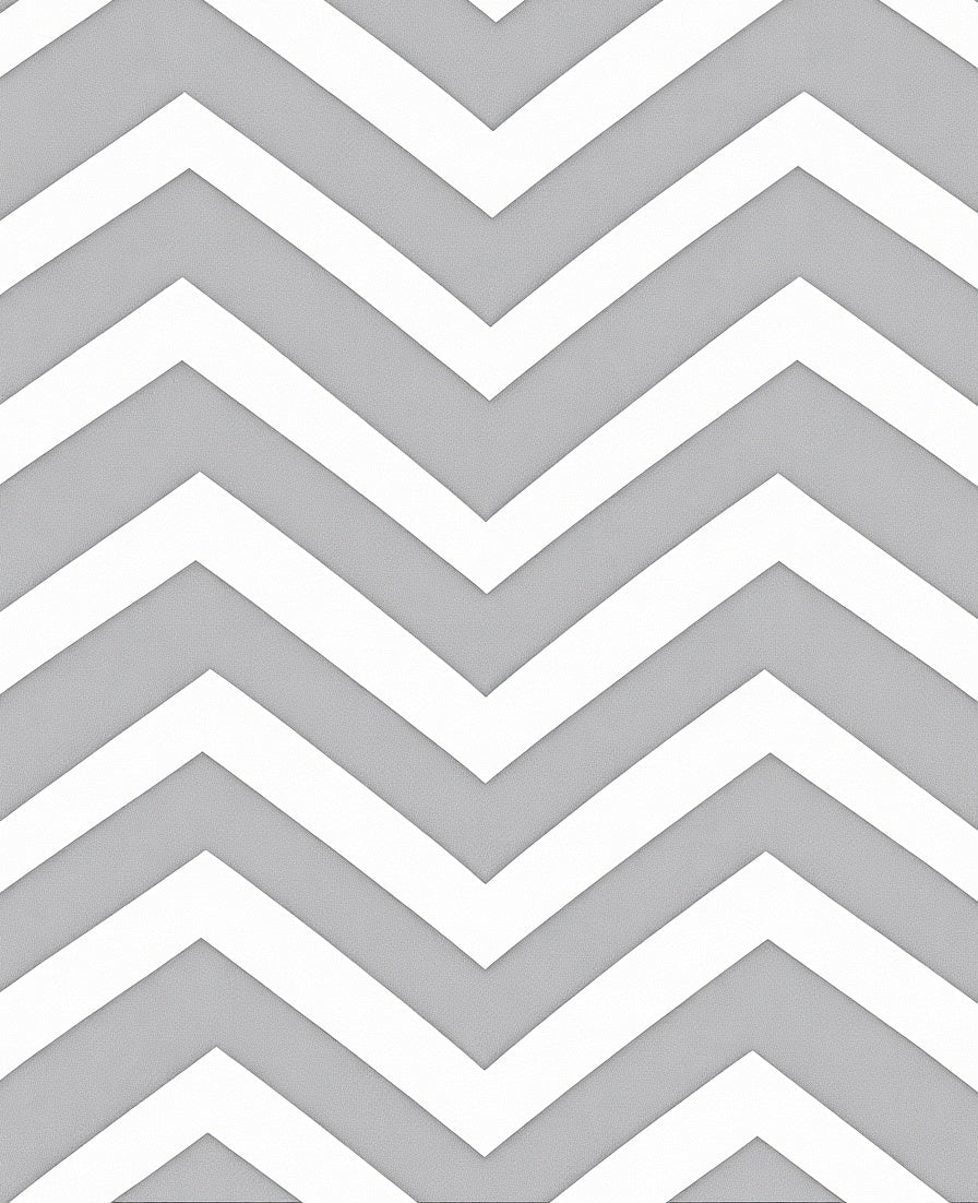 Gray White Chevron Pattern Design Rug