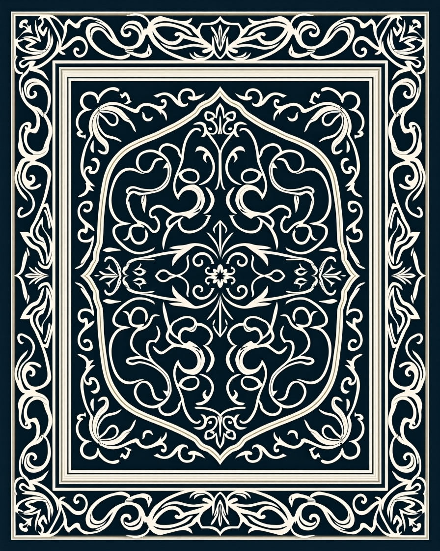 Classic Paisley Floral Cream Ivory Rug