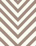 Chevron Beige White Stripes Design Rug