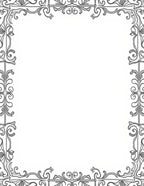 Elegant Floral Scrollwork Frame Design Rug
