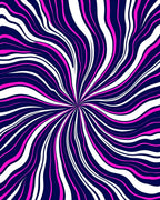 Vibrant Swirl Pink White Blue Rug