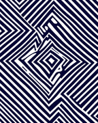 Optical Illusion Maze Pattern Rug