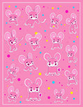 Pink Cartoon Mouse Pattern Design Rug