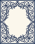 Intricate Scrollwork Inlaid Design Rug