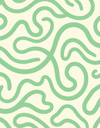 Swirling Lines Abstract Pattern Rug