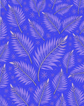 Purple Fern With Star Pattern Rug