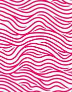 Vibrant Pink Abstract Wave Pattern Rug