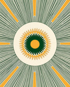 Radiant Sunburst Starburst Patterns Rug