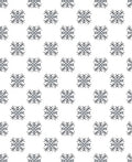 Gray Floral Square Repeating Pattern Rug