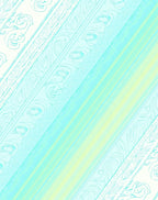 Soft Pastel Floral Stripe Design Rug