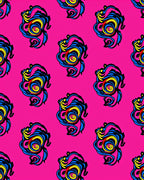 Bold Abstract Swirl Pattern Design Rug