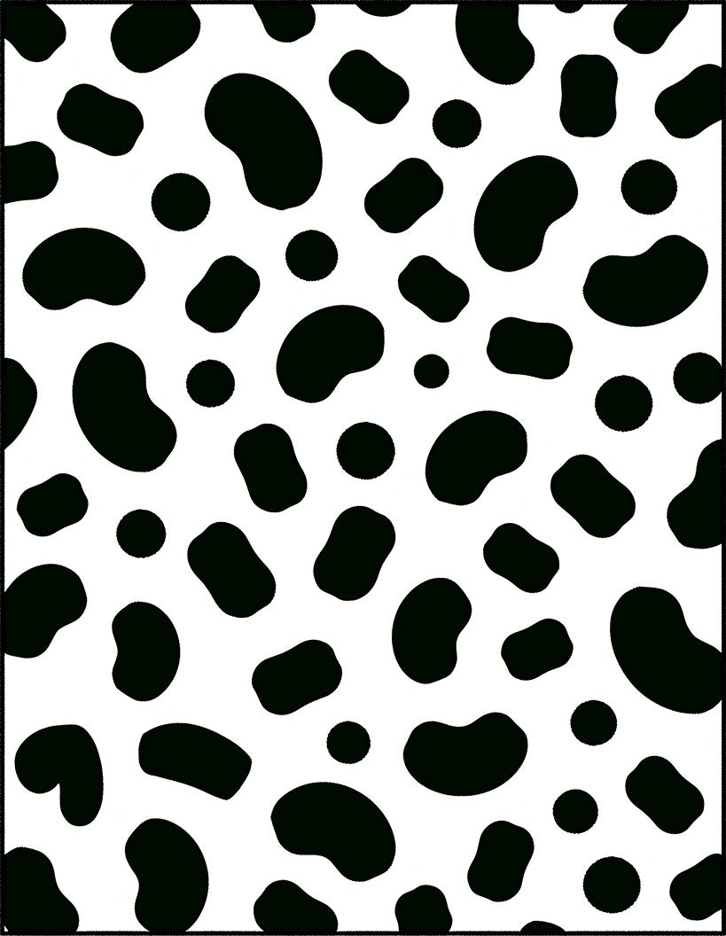 Black Spot Pattern Design Rug