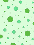 Random Green Circles Pattern Rug