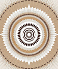 Radial Sunburst Geometric Pattern Rug