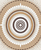 Radial Sunburst Geometric Pattern Rug
